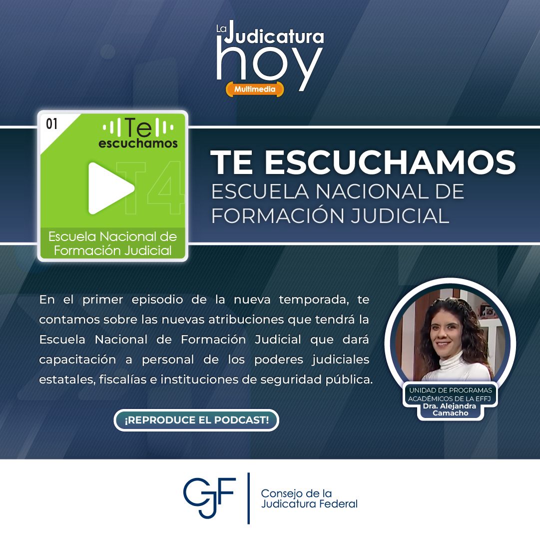 🔶 #LaJudicaturaHoy | Entérate de las nuevas atribuciones que tendrá la #EscuelaJudicial <a href="/EFFJ_Mx/">Escuela Federal de Formación Judicial</a>  en #Multimedia 🎧
ℹ️ bit.ly/ljh_80