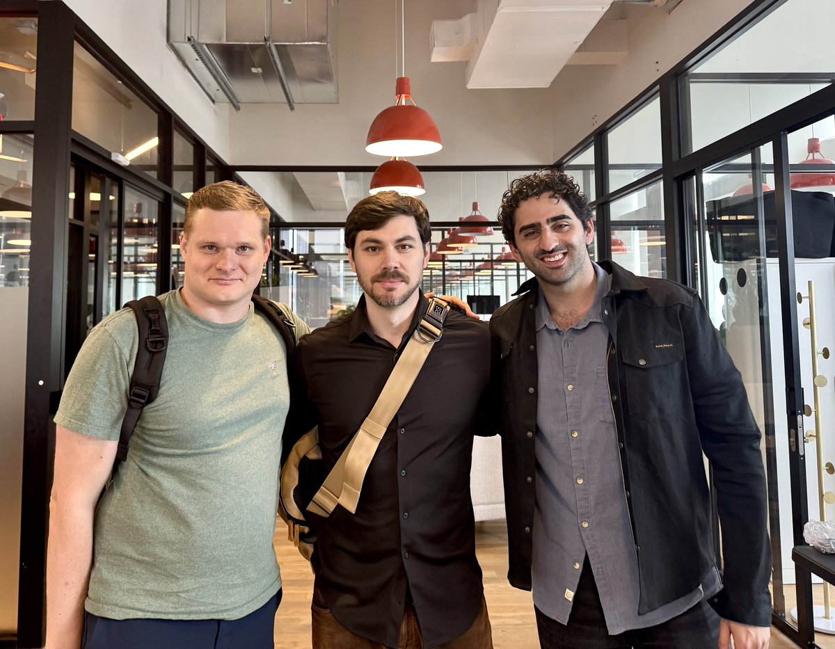 Omer Goldberg (@omeragoldberg) on Twitter photo Amazing way to cap off a great crypto week in NYC!
Caught up with <a href="/ilblackdragon/">Illia (root.near) (šŗš¦, ā)</a> on all things <a href="/NEARProtocol/">NEAR Protocol</a>, AI, intents and more!
And always a good time with <a href="/diogomonica/">Diogo Mónica</a> on generative finance, oracles, risk + tokenization. Amazing way to cap off a great crypto week in NYC!
Caught up with <a href="/ilblackdragon/">Illia (root.near) (šŗš¦, ā)</a> on all things <a href="/NEARProtocol/">NEAR Protocol</a>, AI, intents and more!
And always a good time with <a href="/diogomonica/">Diogo Mónica</a> on generative finance, oracles, risk + tokenization.