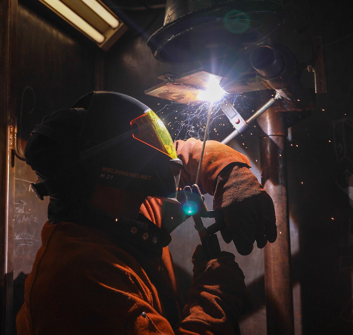 Welding I students are finishing up their qualifications before the weekend.

Next week, they’ll shift back to the classroom to begin Gas Metal Arc Welding (GMAW) and Flux Cored Arc Welding (FCAW) before applying those techniques in the booth.

#WorkshopsForWarriors #Welding