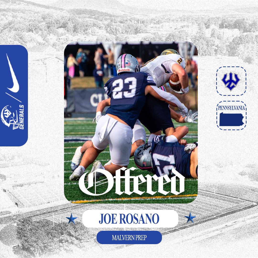 Blessed to have received an offer from Washington and Lee! 
<a href="/coach_rapoza/">Coach Rapoza</a> 
<a href="/Generals_Fball/">GeneralsFootball</a> 
<a href="/CoachGueriera/">Dave Gueriera</a>