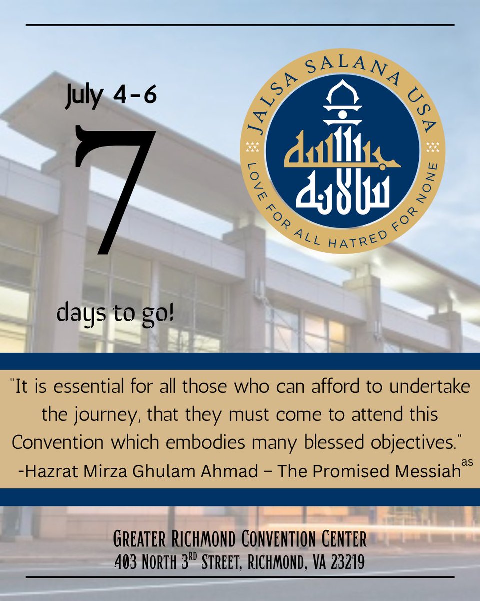 7 days to go until the 75th annual #JalsaUSA. Be sure to follow this account for all the highlights!