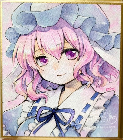 ikrptppt's tweet photo. 水彩でゆゆ様
ピンク髪は塗るの楽しくて好きです🌸
#東方Project #西行寺幽々子 #透明水彩 https://t.co/fuXC3DWLA2