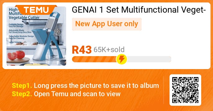 SZoen's tweet photo. GENAI 1 Set Multifunctional Vegetable Cutter, Manual Fruit Slicer with Adjustable Stainless Steel Blade, Foldable Design, Large Capacity 1-10L, ABS Material, with Container,  for Shredding, Slicing, Stripping, Dicing
🎉 Exclusive deal[R43]
👉 item link: https://t.co/cGfOQtMlbS https://t.co/UD2aoMsCWt