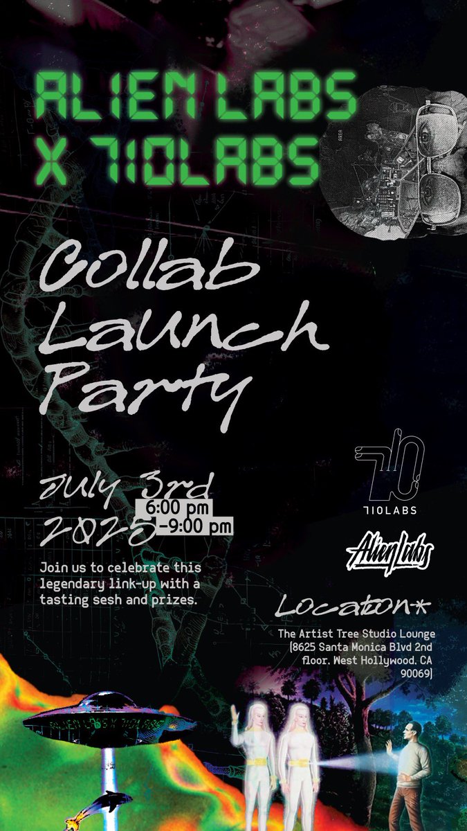 710 LABS x US 7/3 in Hollywood. Trying to get <a href="/CaliPlug/">CaliPlug</a> to pull up too.