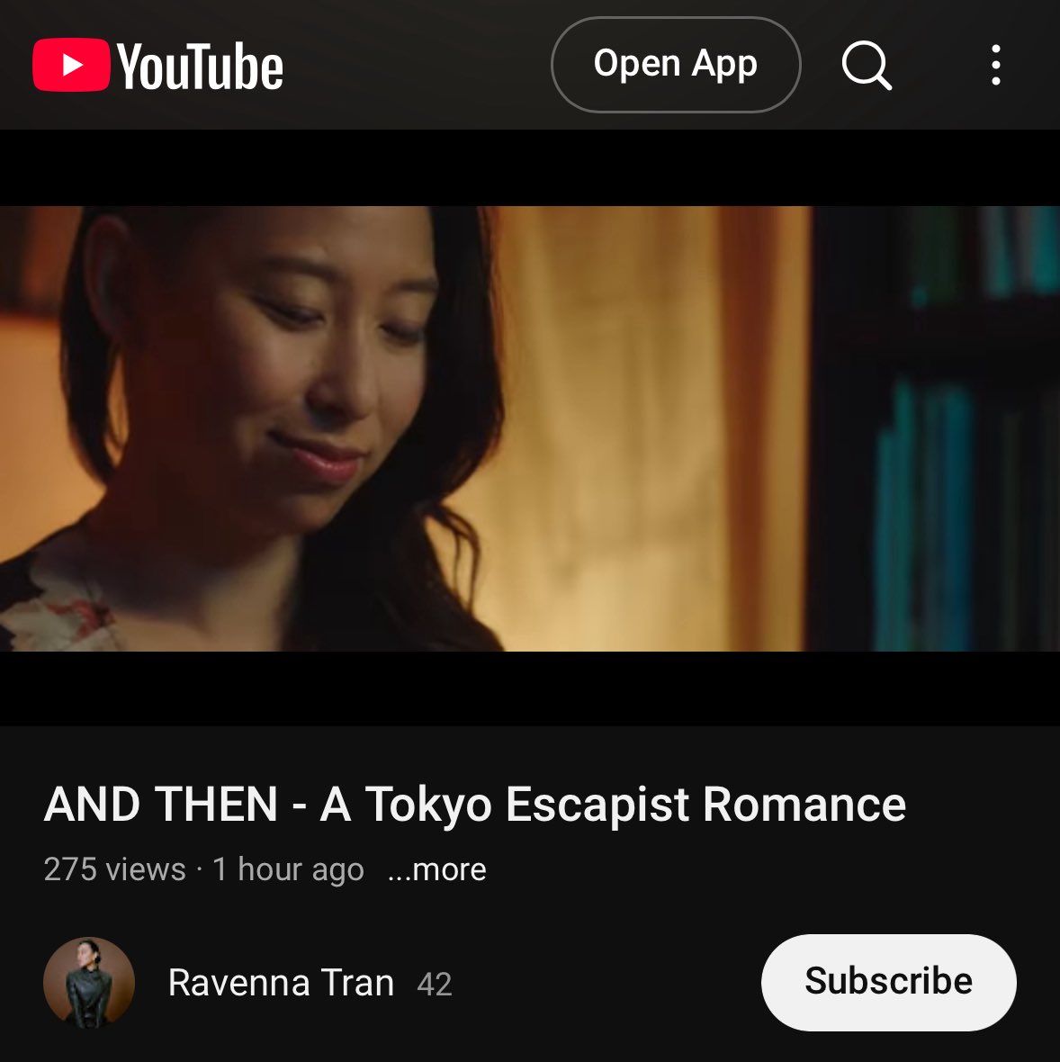 AND THEN is now available to watch anytime on YouTube! I’ll make a more official post later ~ but just wanted to say thank you to everyone who came to the online premiere and Q&amp;A ❤️