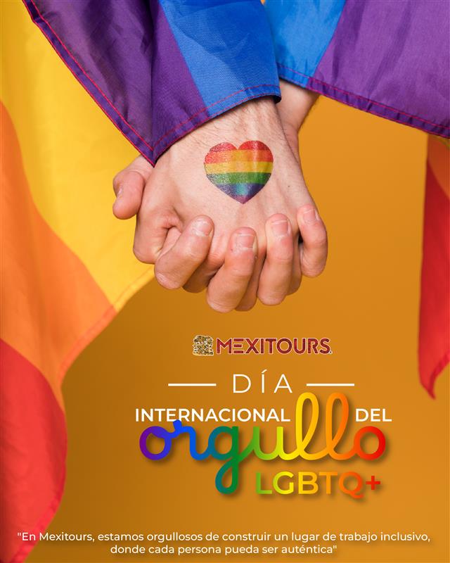¡Celebremos el Orgullo con #Mexitours!
Creemos en un mundo donde todos puedan viajar con libertad, orgullo y respeto. 
Hoy celebramos el amor, la diversidad y el derecho a ser tú mismx.
Gracias comunidad LGBTIQ+ por confiar en nosotros. 
¡Vamos por un turismo más inclusivo! 🤝🌈