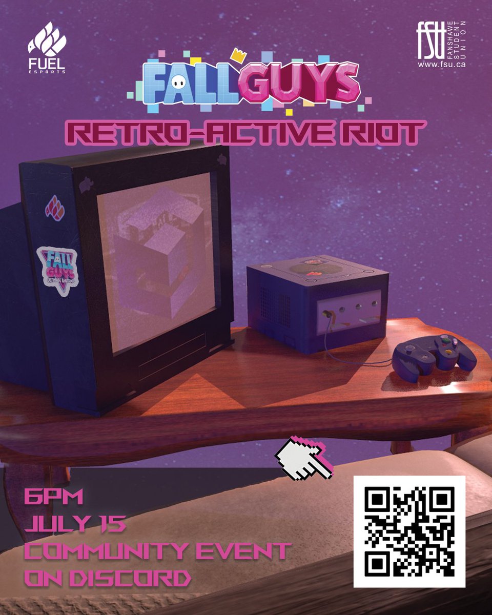 This July 15th we're throwing it back with a Retro-Active Riot! 
This event does not take itself seriously, bring your friends and join in on the fun in our Discord at 6PM.
Sign Up: linktr.ee/fanshawefuel