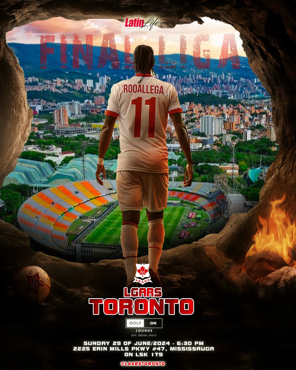 📢 Para nuestra manada de Toronto
<a href="/Lgars_toronto/">lgars_Toronto</a> tiene el honor de invitarles a vivir la gran final del rojo capitalino, todos juntos tras la décima estrella.
 
Los esperamos:
29 de Junio/2024
📍Golf Of Longe/2225 ERIN MILLS #47
🕜6:45 PM

90 minutos de Santa Fe! 🦁

📩Si tienes