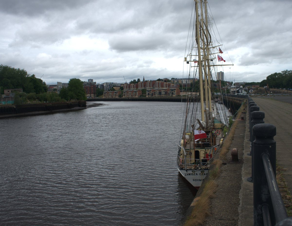 jac61941964's tweet image. Zawisza Czarny, Polish sailing ship at the Spillers Quay Newcastle,