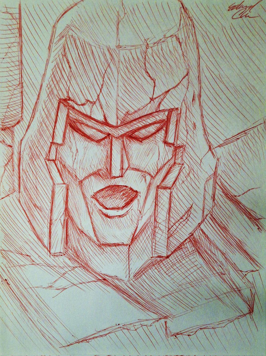 I did a pen sketch of Megatron (1986 Transformers movie). #art #drawing #penart #fanart #transformers #megatron #transformersg1 #frankwelker #80smovies #80scartoons