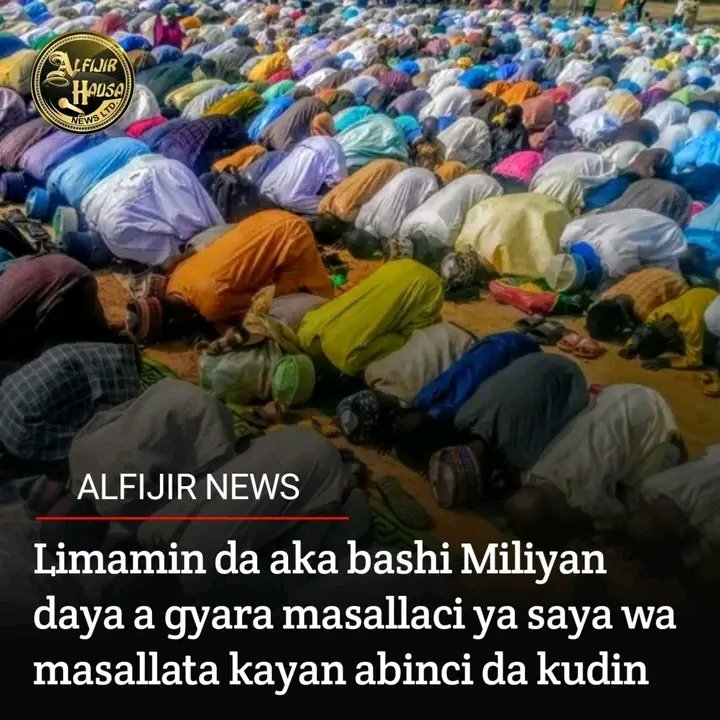 Wly da ana samu irinsu ai falillahil hamed
Liman kayi dai dai da ka gina massalaci gwara ka gina mai sallahr