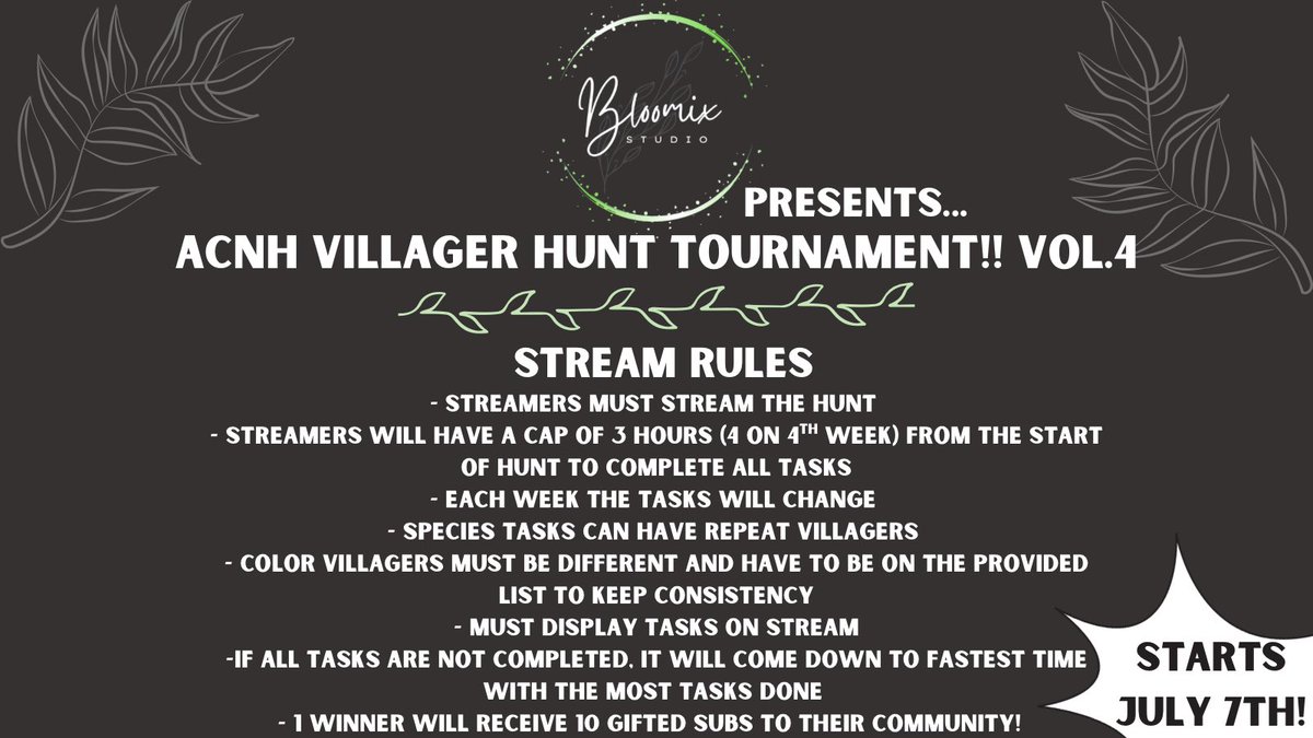 With many rumors happening about a new Animal Crossing, I think it's time we have another New Horizons tourney!! Let us know if you're interested in joining 🌿