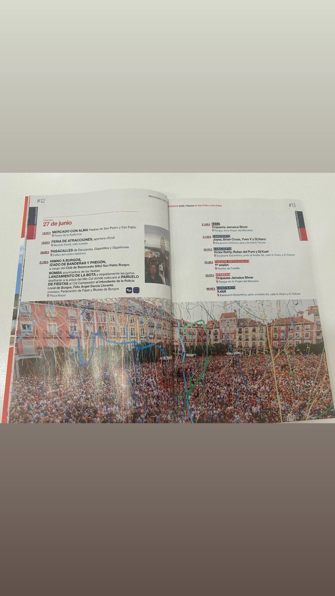 Desde #CuidamosMundi queremos desearos unas muy ✨💙🎊 🎈🥳🎉 Felices Fiestas 🎉🥳🎈🎊💙✨ esperamos que tod@s las disfrutéis al máximo😀
Os compartimos la programación para hoy.
Y ya sabéis si nos necesitáis: 
☎️ 654 454 254
#SamPedros2025 #FiestasBurgos #Burgos