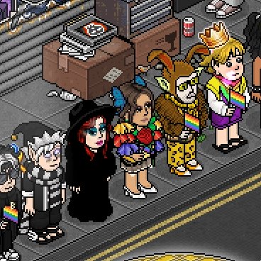 Apenas sendo gótica e meio Kate Bush com a 1ª parte do meu lookinho para o Habblet Pride Fashion Show da <a href="/HabFIndustry/">Fashion Industry</a> e da <a href="/HausOfFashionn/">HausOfFashion 🌐</a> ✨

#HFIxHF