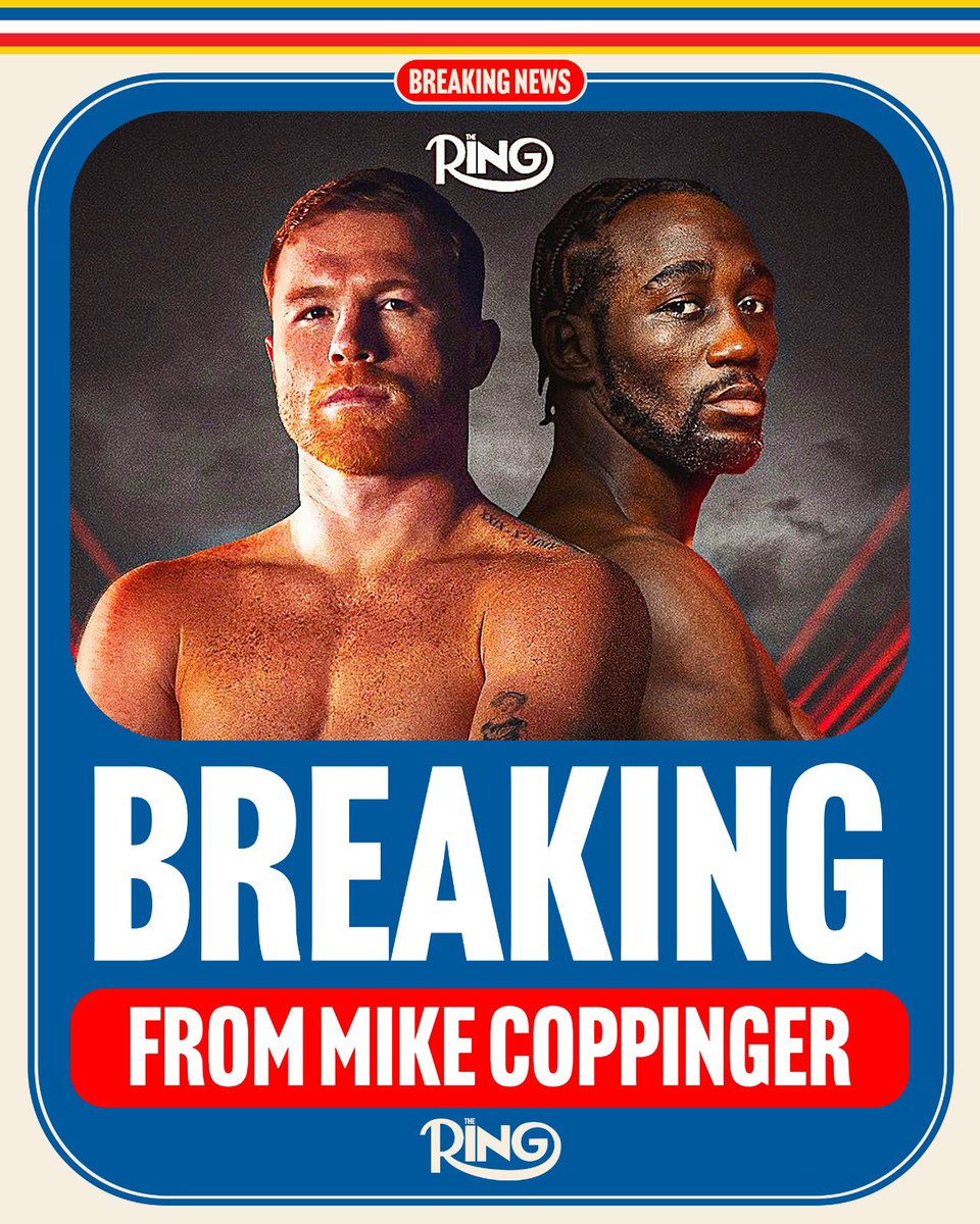 Mike Coppinger (@mikecoppinger) on Twitter photo Turki Alalshikh tells me tickets for #CaneloCrawford at Las Vegas’ Allegiant Stadium will go on sale Friday, July 18.
Canelo Alvarez, boxing’s top star, will meet Terence Crawford on Sept. 13 in a Riyadh Season event on Netflix for the <a href="/ringmagazine/">Ring Magazine</a> super middleweight Turki Alalshikh tells me tickets for #CaneloCrawford at Las Vegas’ Allegiant Stadium will go on sale Friday, July 18.
Canelo Alvarez, boxing’s top star, will meet Terence Crawford on Sept. 13 in a Riyadh Season event on Netflix for the <a href="/ringmagazine/">Ring Magazine</a> super middleweight