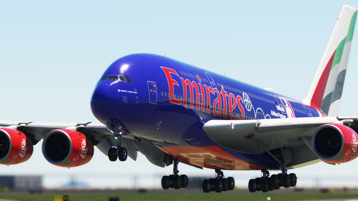 Wheezy63s's tweet photo. UAE 380

ドバイ国際空港/OMDB
                  ↓
香港国際空港/VHHH

機材　A380-800 (A6-EOD)
飛行時間　7h13m

#vatsim #A380 https://t.co/siiVSGAPtK