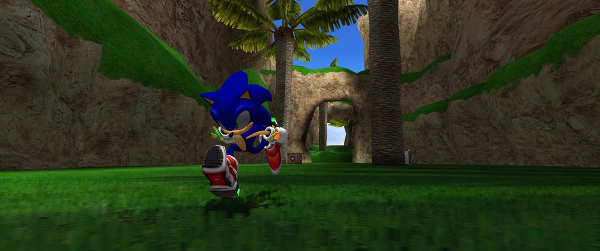 MentorDex's tweet image. Quite a few years ago, mine and @hoppyboppybunny's "Solaris Project" for SA2 pushed what an SA2 stage mod can look like.
Although cancelled, Wave Ocean v2 is open to the public. This served as a prototype for how we'd handle the graphical fidelity you all love in Modern SA2!