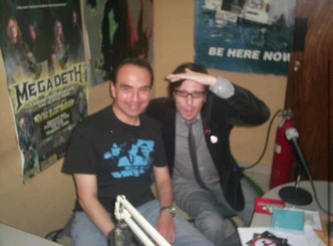 vagonalt's tweet photo. 14 years ago today on June 27, 2010, these pics were taken with Ken Stringfellow at Daniel Pasquel's recording studio and at my radio show El Vagon Alternativo. #elvagonalternativo #kenstringfellow @KenStringfellow https://t.co/5Q44XwUohu