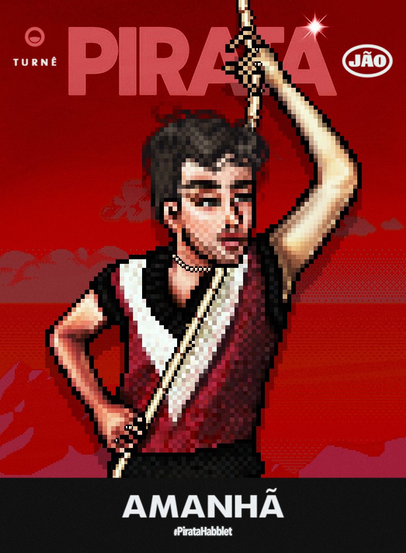 HabSeawood's tweet photo. Tá quase lá! O nosso menino Jão está se aprontando para recebê-los amanhã na #PirataHabblet 🏴‍☠️. https://t.co/4QH7NbJJFv