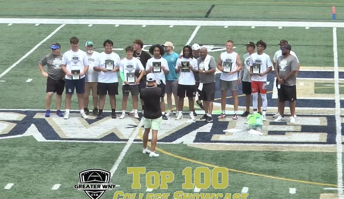 Great day of football today as I was named one of the character athletes of the day at the <a href="/CrossTrainingA/">Cross Training Athletics</a> top 100 showcase! Always a great time to be around other talent and compete. <a href="/DepewFootball/">Depew Wildcat Football</a> <a href="/CoachBBrest/">Coach Bill Brest</a> <a href="/CoachBaney/">Derrick Baney</a> <a href="/CoachDiDonato/">Andrew DiDonato</a> <a href="/CoachRabyJr/">Ed Raby</a> <a href="/Coach_Segala/">Brees Segala</a>