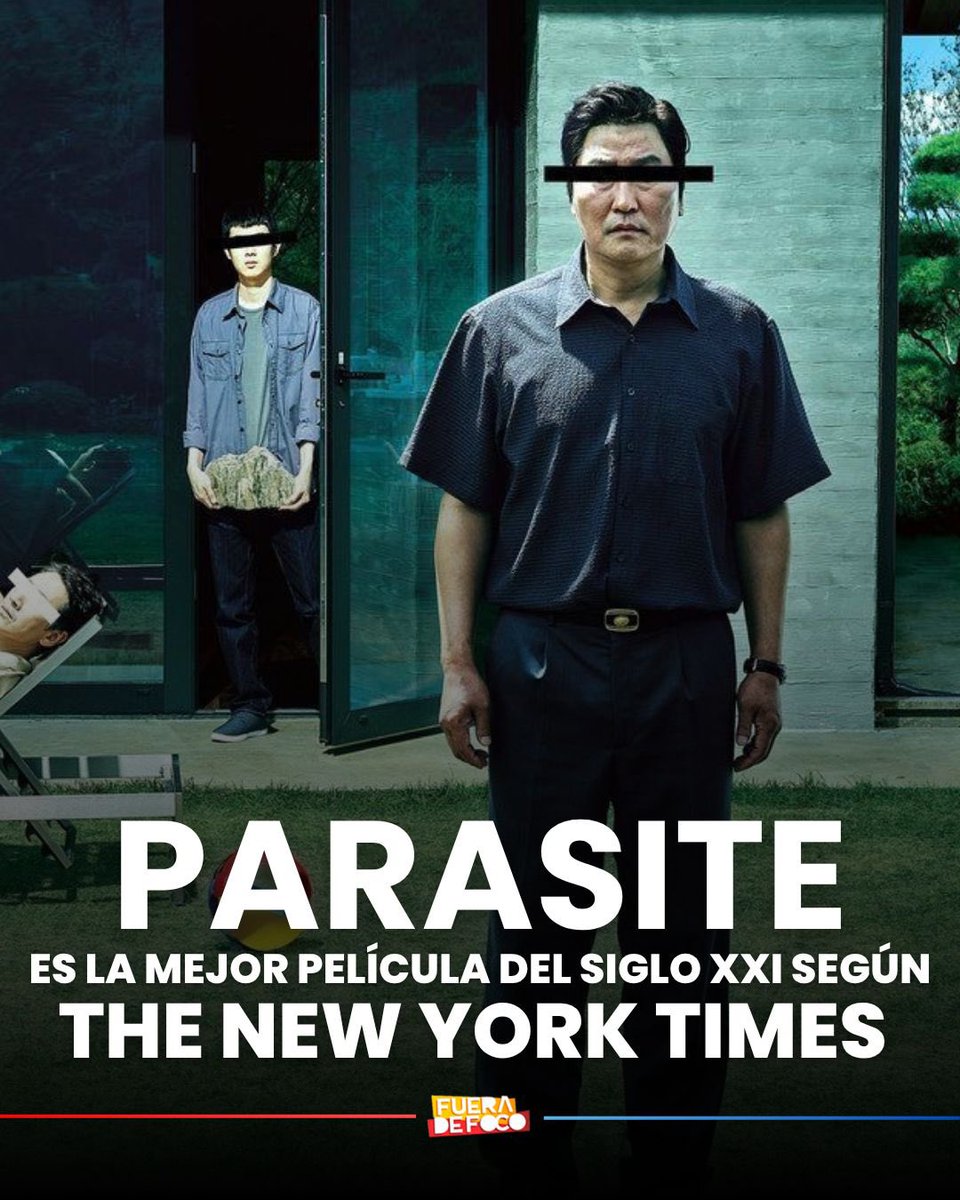 GabyMeza8's tweet photo. LA MEJOR DE TODAS 😮‍💨 #Parasite fue elegida como la PELÍCULA #1 de las 100 mejores del Siglo XXI de #TheNewYorkTimes. La cinta de #BongJoonHo se impuso a obras como #Moonlight, #TheSocialNetwork, entre otras. https://t.co/aZkjv30RMq