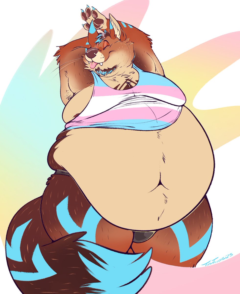 Full of pride 🏳️‍⚧️

YCH by <a href="/ToonTouchin3D/">snouticous prime</a>!