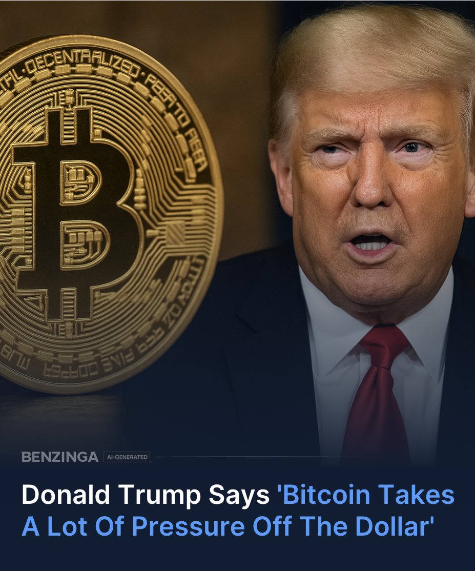 Donald Trump says Bitcoin is easing pressure on the U.S. dollar and called  its rise in adoption “a great thing for our country.” Speaking recently,  Trump noted that more people are using