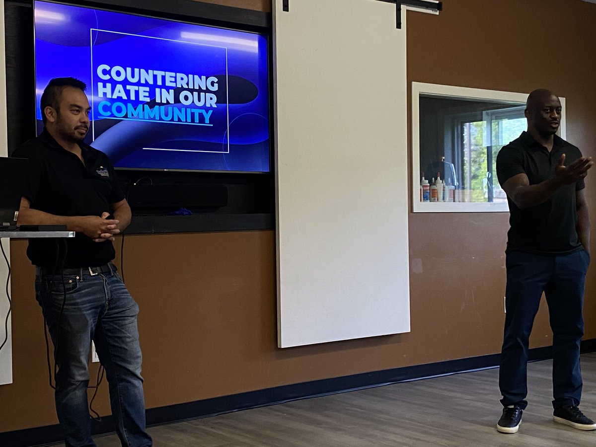 The Countering Hate in Our Community workshop is happening at Meadowvale Community Church. Gerald and Peter are long time friends in the ward9 family.