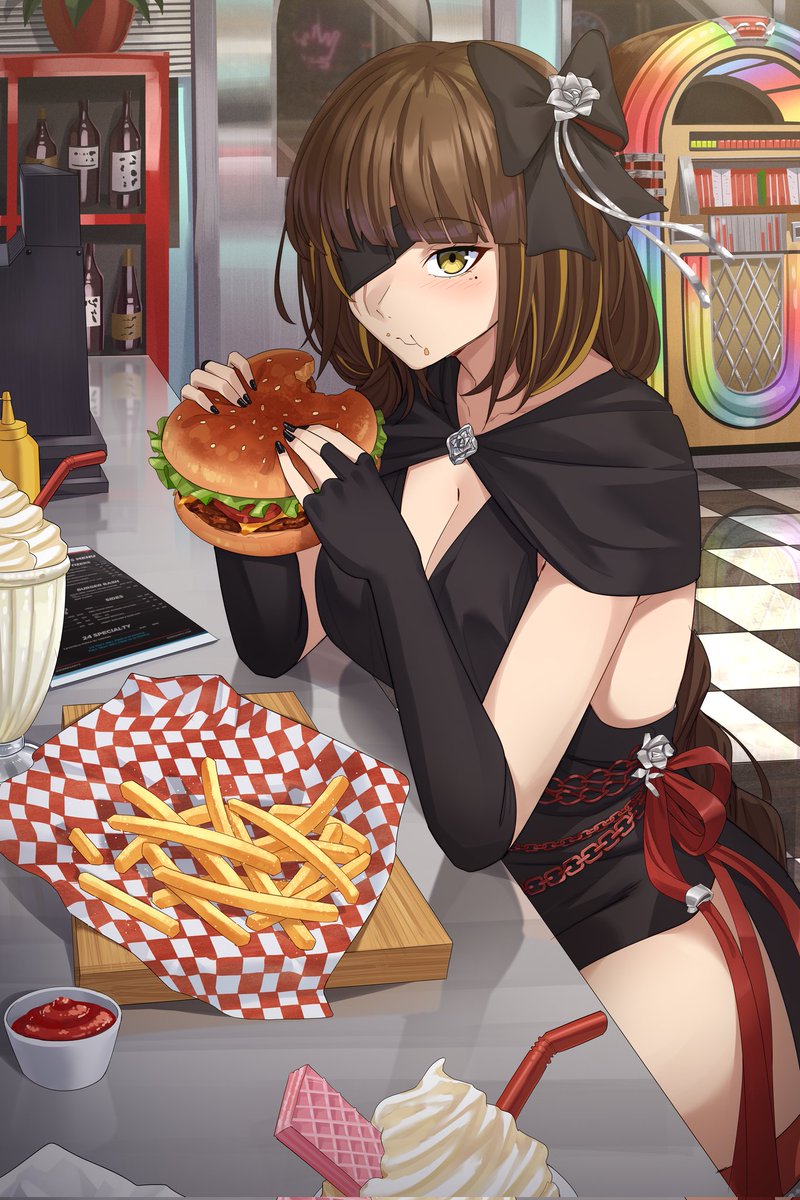 SugarMountain3D's tweet image. Thank you @SirRappa for the illustration!
M16 having a post ballroom dance dinner 🍔 🍽️