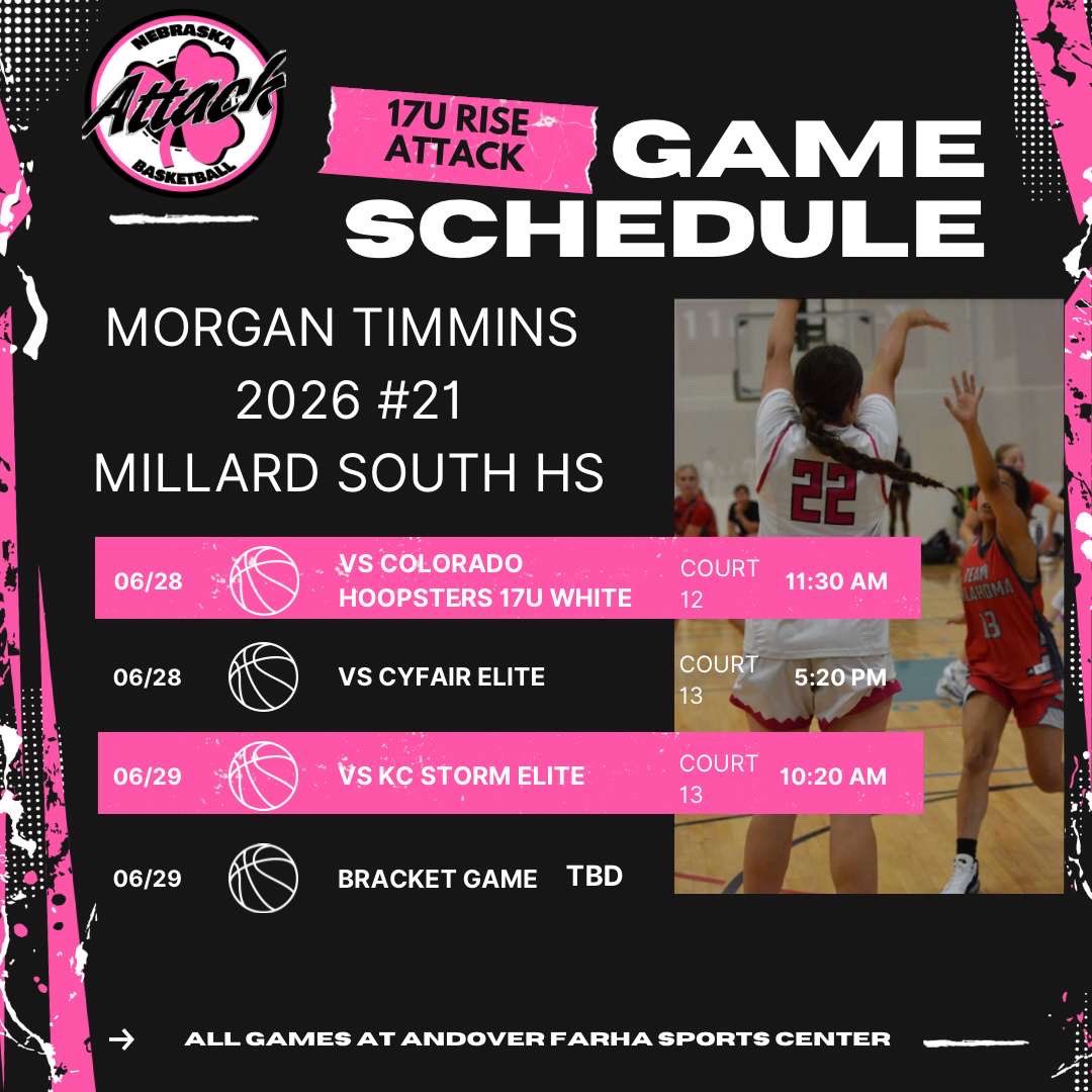 morgan_timmins's tweet image. Excited to start the second half of the summer with my 17U rise Attack team at the I-35 showcase in Wichita!! @NEAttackRiseSel @A_Phillips4 @patriotsgbball