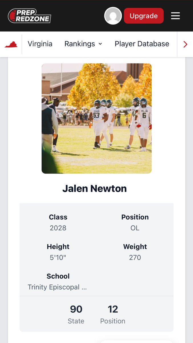 Jalen Newton (@jalennewton6) on Twitter photo Blessed to be ranked as the 12th best offensive lineman in VA and 90th overall. <a href="/PrepRedzoneVA/">Prep Redzone Virginia</a> <a href="/carljfred/">Carl Frederick</a> <a href="/ballcoach98/">sam mickens</a> <a href="/WaliRainer/">Wali Rainer</a> <a href="/tesfootball/">Trinity Titans Football</a> Blessed to be ranked as the 12th best offensive lineman in VA and 90th overall. <a href="/PrepRedzoneVA/">Prep Redzone Virginia</a> <a href="/carljfred/">Carl Frederick</a> <a href="/ballcoach98/">sam mickens</a> <a href="/WaliRainer/">Wali Rainer</a> <a href="/tesfootball/">Trinity Titans Football</a>