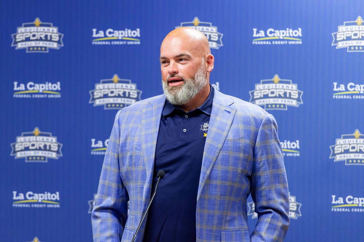 Louisiana Sports HOF (@lasportshall) on Twitter photo Great to welcome <a href="/AndrewWhitworth/">Andrew Whitworth</a> to Natchitoches to join his Louisiana Sports Hall of Fame induction classmates for 2025! Great to welcome <a href="/AndrewWhitworth/">Andrew Whitworth</a> to Natchitoches to join his Louisiana Sports Hall of Fame induction classmates for 2025!