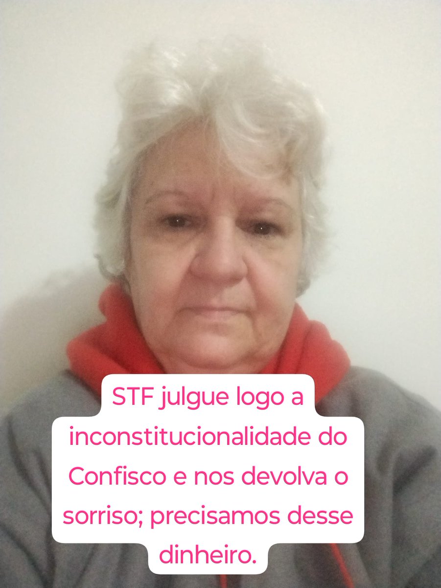 Tucam300 (@tucam30074549) on Twitter photo "STF, aposentados esperam por justiça com urgência. Pautem o julgamento do art. 149 da EC103/19 agora!
<a href="/STF_oficial/">STF</a>
@nunesmarquesK
<a href="/MinAMendonca/">André Mendonça</a>
<a href="/Cristianozaninm/">Cristiano Zanin Martins</a>
<a href="/FlavioDino/">Flávio Dino 🇧🇷</a>
LULA PELA CIVILIZAÇÃO #LulaPelaPaz
Fora Confisco
#AposentadoriaJusta" "STF, aposentados esperam por justiça com urgência. Pautem o julgamento do art. 149 da EC103/19 agora!
<a href="/STF_oficial/">STF</a>
@nunesmarquesK
<a href="/MinAMendonca/">André Mendonça</a>
<a href="/Cristianozaninm/">Cristiano Zanin Martins</a>
<a href="/FlavioDino/">Flávio Dino 🇧🇷</a>
LULA PELA CIVILIZAÇÃO #LulaPelaPaz
Fora Confisco
#AposentadoriaJusta"