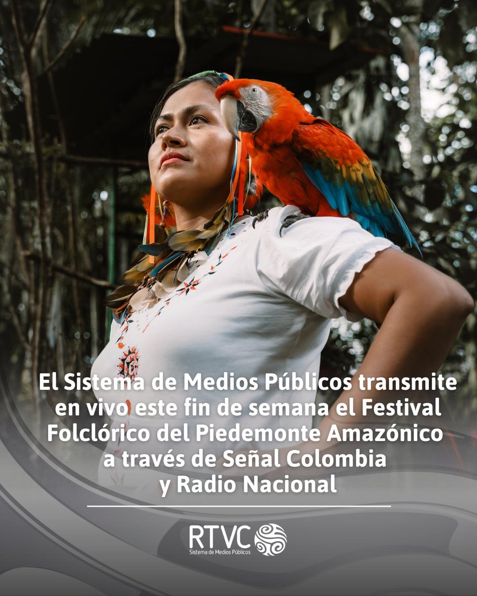 #UnPuenteTodasLasFiestas🥳 | Prográmate este fin de semana para disfrutar el cubrimiento del Festival Folclórico del Piedemonte Amazónico, vive nuestra cultura 'recogiendo pueblo' a través de los medios públicos de la gente en <a href="/SenalColombia/">Señal Colombia</a> y <a href="/RadNalCo/">Radio Nacional CO</a>.