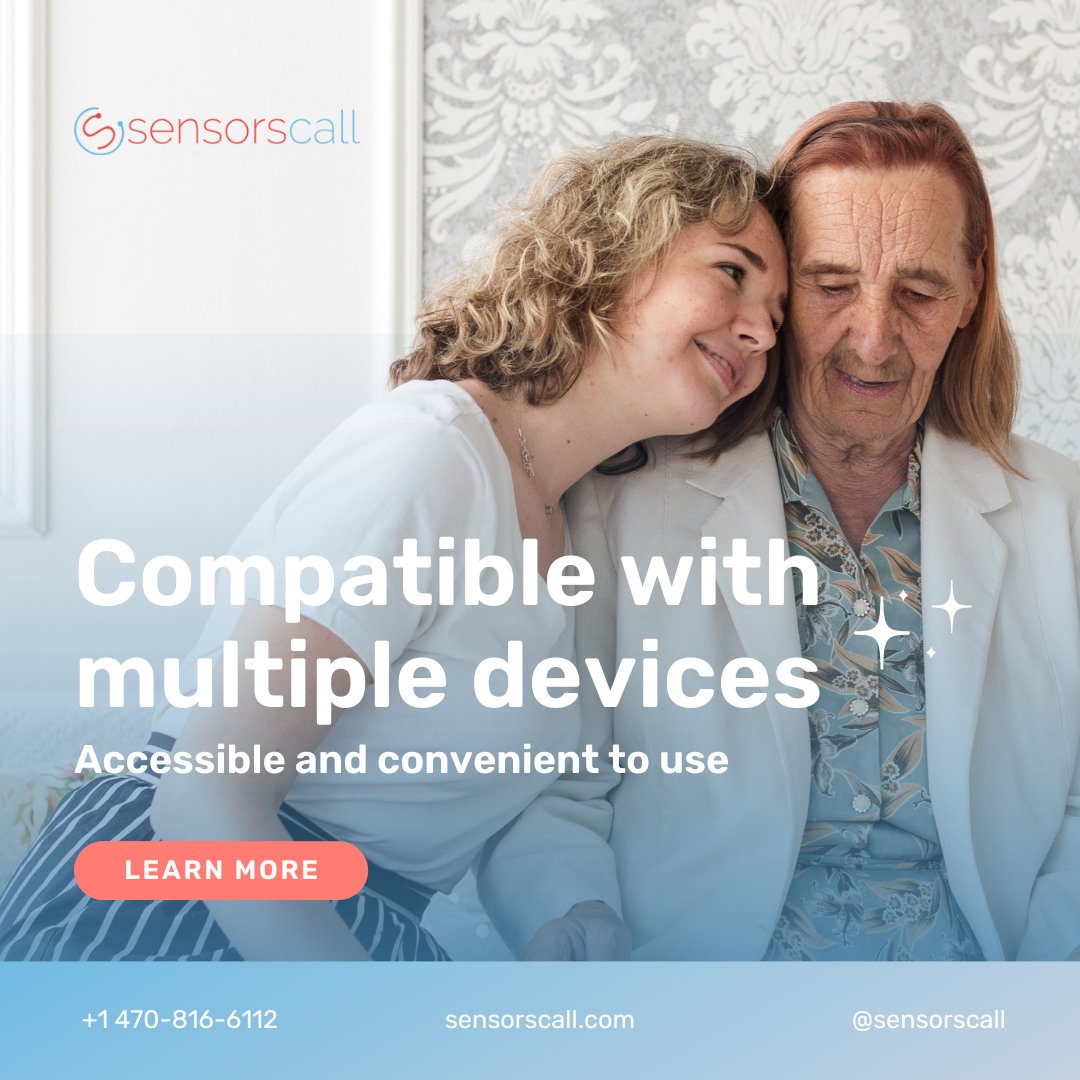 🚨 Our system works seamlessly across devices and operating systems, ensuring easy setup and convenient monitoring for loved ones. 

Ready for peace of mind? Visit sensorscall.com to learn more! 📱💡 

#SensorsCall #CareAlert #AgingInPlace #HealthTech #DigitalHealth