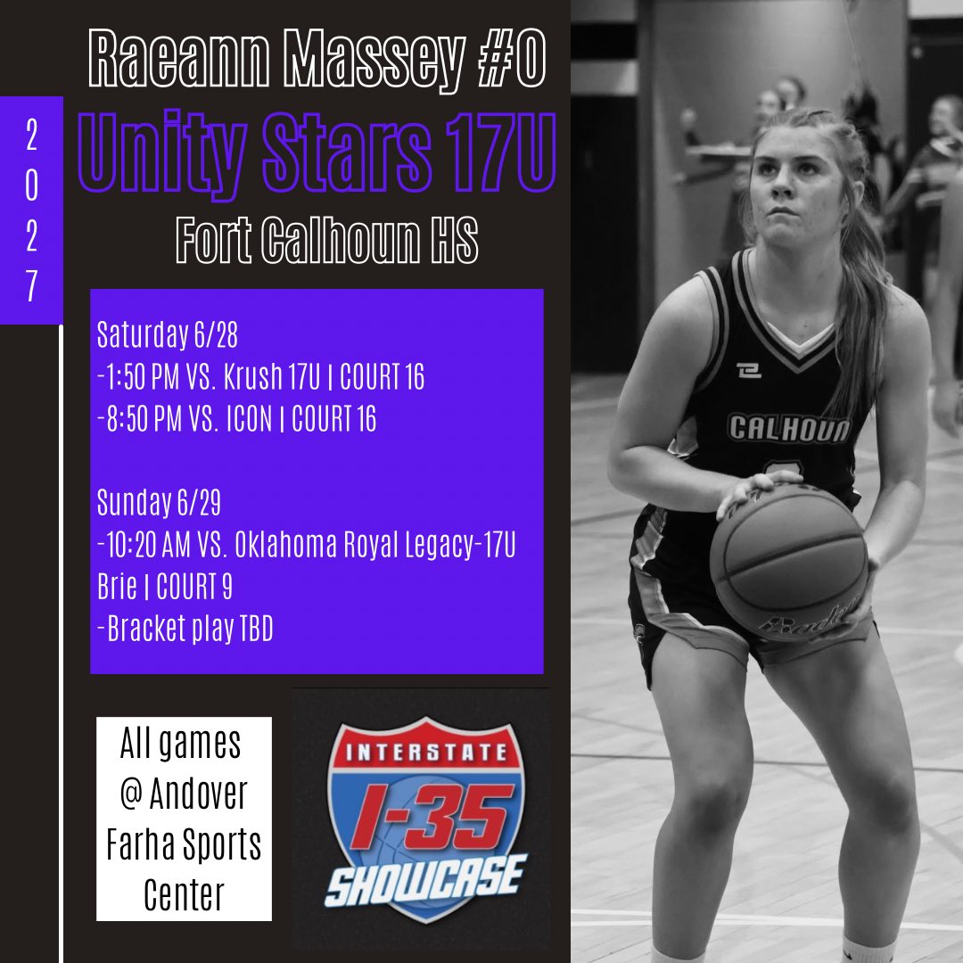 Raeann Massey (@raeann_massey08) on Twitter photo Excited to play <a href="/I35Showcase_GBB/">I-35 Showcase GBB</a> this weekend in Wichita, Kansas with my Unity Stars team! Come check us out!
<a href="/unitystarsgirls/">Bobby Massey</a>
<a href="/GbbFort/">Fort Calhoun GBB</a> Excited to play <a href="/I35Showcase_GBB/">I-35 Showcase GBB</a> this weekend in Wichita, Kansas with my Unity Stars team! Come check us out!
<a href="/unitystarsgirls/">Bobby Massey</a>
<a href="/GbbFort/">Fort Calhoun GBB</a>
