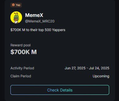 Thuong101's tweet photo. 🚀 MemeX @MemeX_MRC20 partners with Kaito to launch "Proof of Sh*t" (PoS), an innovative human authentication protocol, alongside a $500,000 prize pool in $M tokens for the top 300 engaged users. 
This move highlights the fusion of meme culture with Web3, revolutionizing user engagement and identity verification in the crypto ecosystem.

#MemeX #Kaito #Web3 #Crypto #MemeFi
#KaitoAI #Recall @recallnet @cookiedotfun
