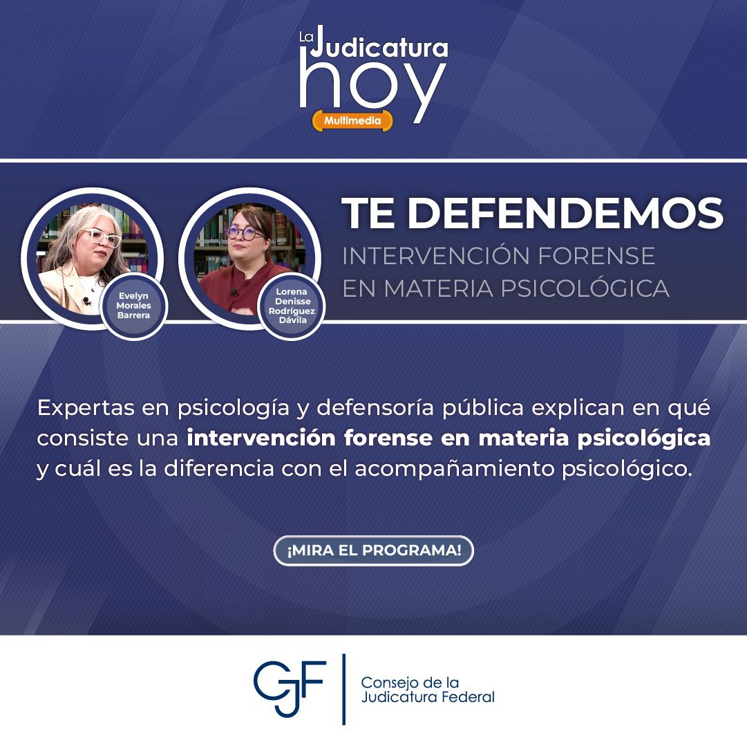 #LaJudicaturaHoy | ¿Sabes qué es la psicología forense 🧠⚖️? Entérate en #Multimedia ✨
📲bit.ly/ljh_80