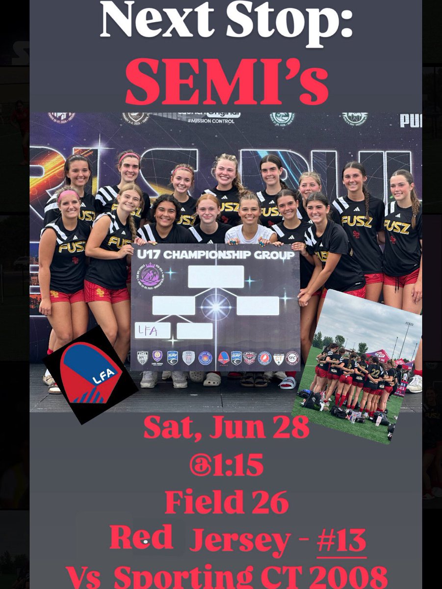 A great,tough game today!! Winning 2-1, putting the team through to SemiFinals!!! See you Tomorrow!!!!