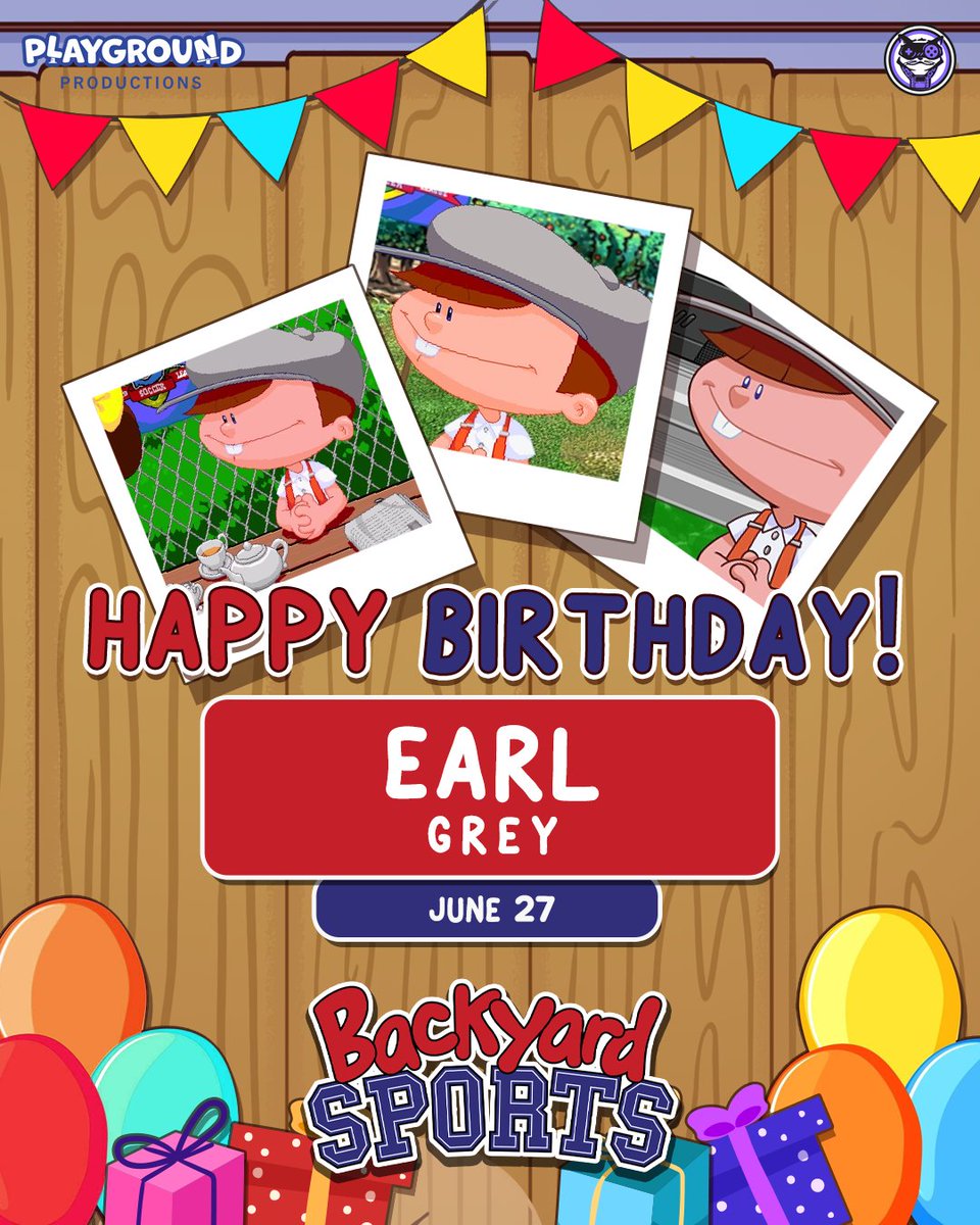 Today’s forecast: 100% chance of Earl being awesome because it’s his birthday! Check out his brand-new Discord emotes and send some love: discord.gg/3VjszNgv8q! ☕⚾ #BackyardSports