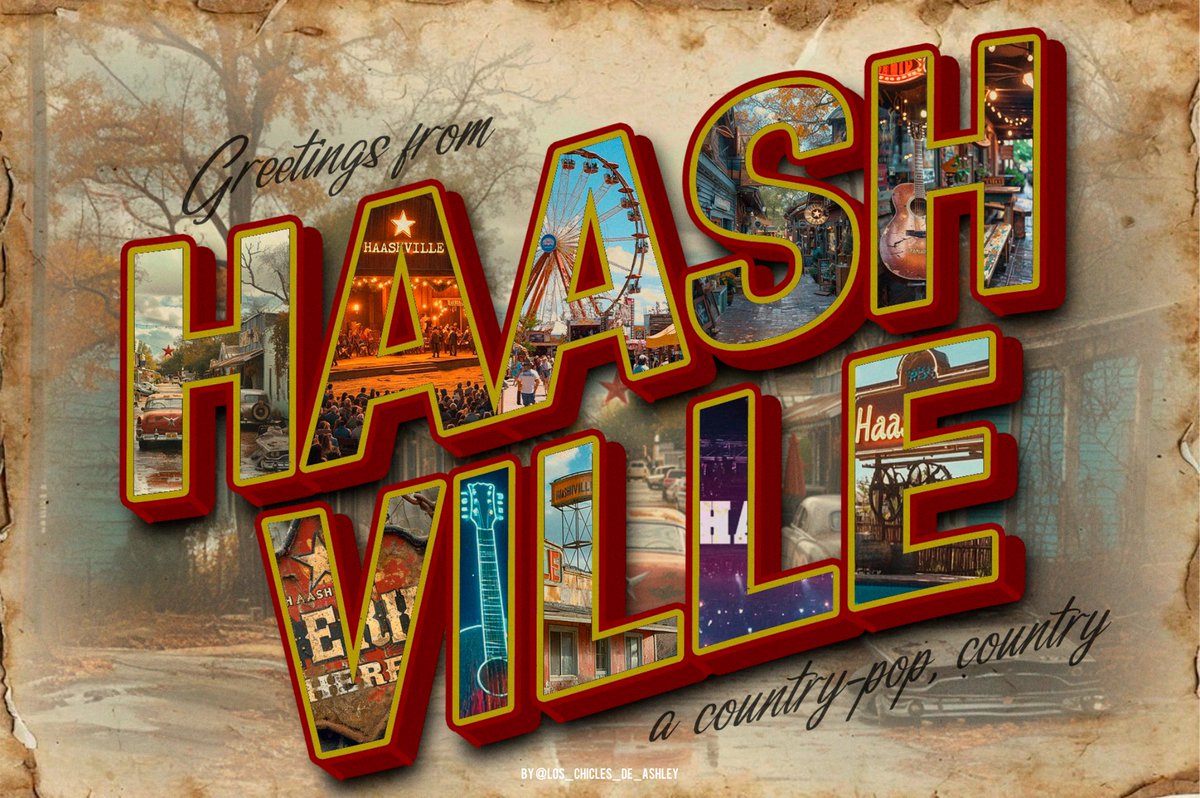 ¡Saludos desde #HAASHVILLE !🤠❤️🌵
<a href="/haashoficial/">Ha*Ash</a> #byme
