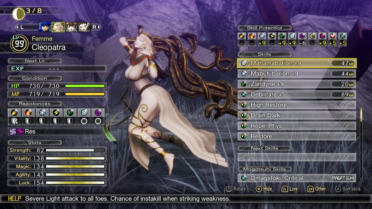 stealth6566's tweet photo. Cleopatra stats from original to vengeance version https://t.co/7KrVS8zQUN