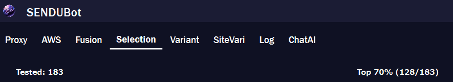 レジデンシャルプロキシ250本作ったって、安定して導通するのは180本だけなんだから、SENDUBotでSelectionかけないとダメ串も混ざるので勿体ないですね
選定すると勝率上がるのはこういうことです👀