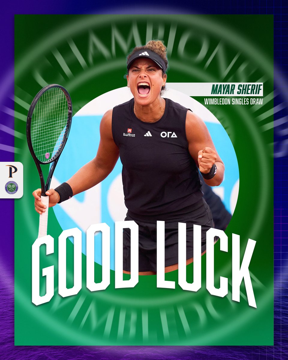 Mayar Sherif is heading back to Wimbledon! 🇬🇧

She'll make her fourth Wimbledon appearance against world No. 7 Mirra Andreeva in the first round.