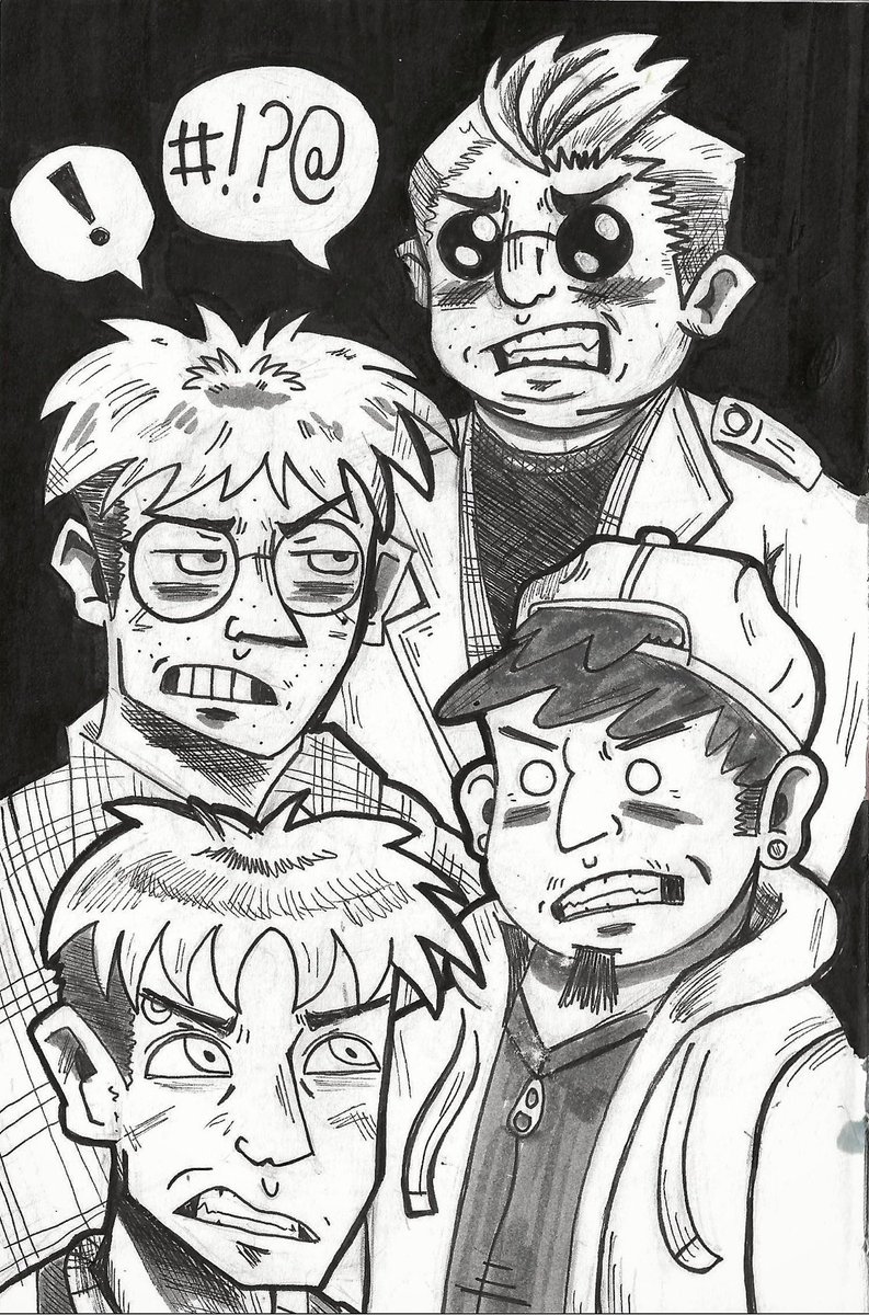 The northwest comix collective sketch, I wanna lowkey do this digitally and fix it…. #eltingvilleclub