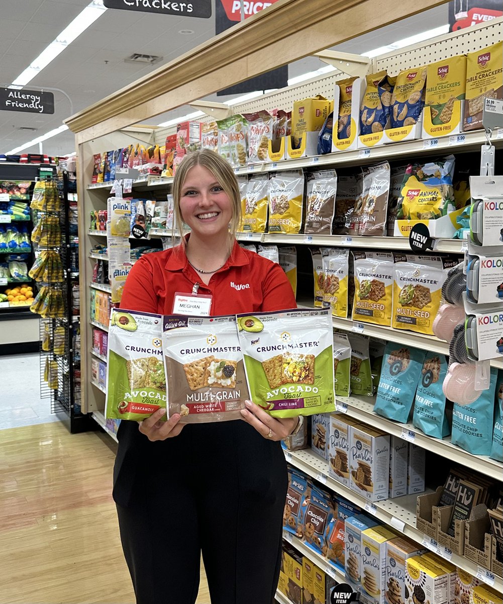New ✨  to Health Market: Crunch Master crackers! A healthy twist on crackers that make your tastebuds jump! #indianolahyvee
