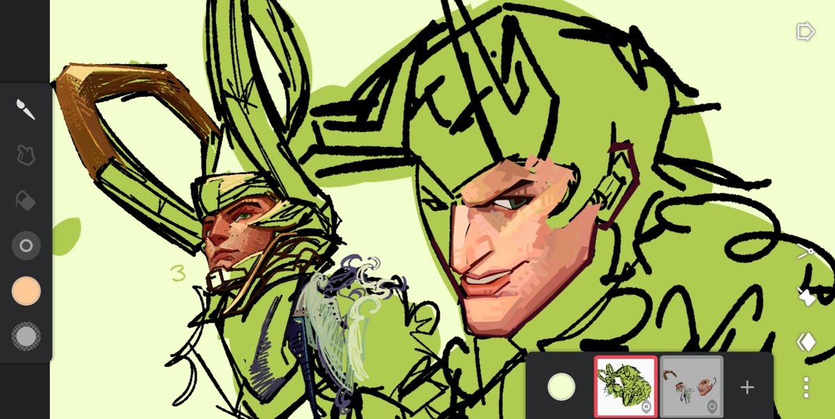 Loki Doodles I don't wanna finish!!!!!! The colours r pretty tho,,