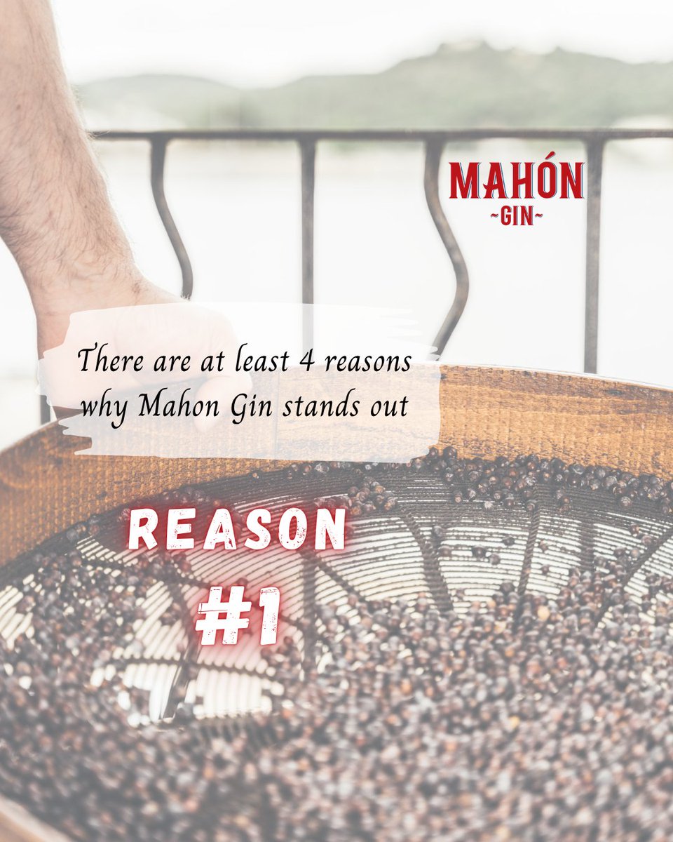 Reason number 1 why MAHON Gin stands out: Xoriguer Distilleries uses the traditional method of air-drying the juniper berries for over 3 years in the Mallorcan sea-salty air.

Stay tuned for reason #2!

Where2 Buy: zurl.co/UBUZa

#mahon #mahongin