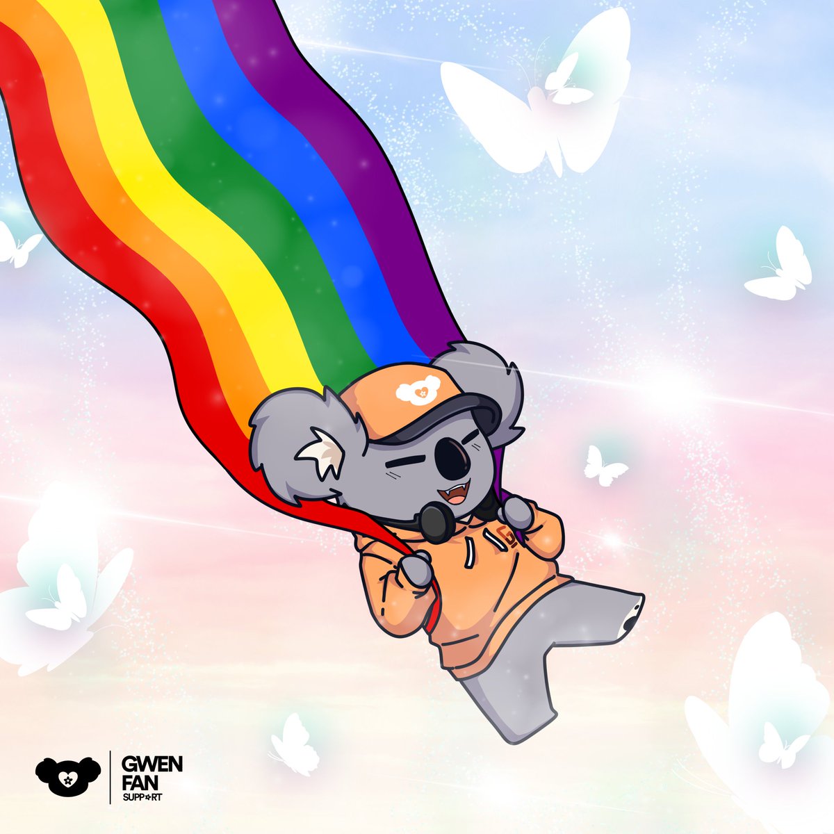 Yay! I think it's a rainbow Koolah party in the sky! Celebrate how awesome and unique everyone is! All colors are kool, so let's spread love!

#GFS_Koolah 
#PrideMonth2025