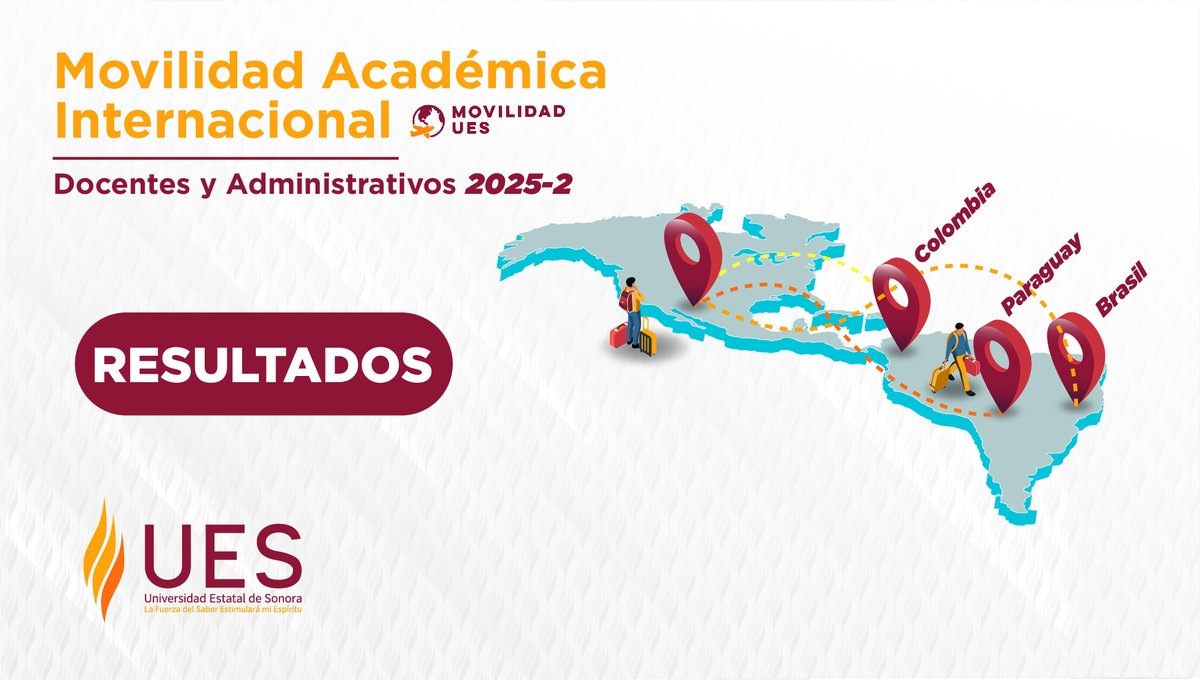 🌎📚 La UES informa los resultados de la convocatoria de movilidad académica 2025-2 para docentes, investigadoras, investigadores y personal administrativo en el Programa PILA 🇲🇽🤝🌎 

¡Consulta la lista aquí! 👉 qa-7.sonora.gob.mx/ues/images/Con… #PILA #SomosBerrendos #SomosBerrendas